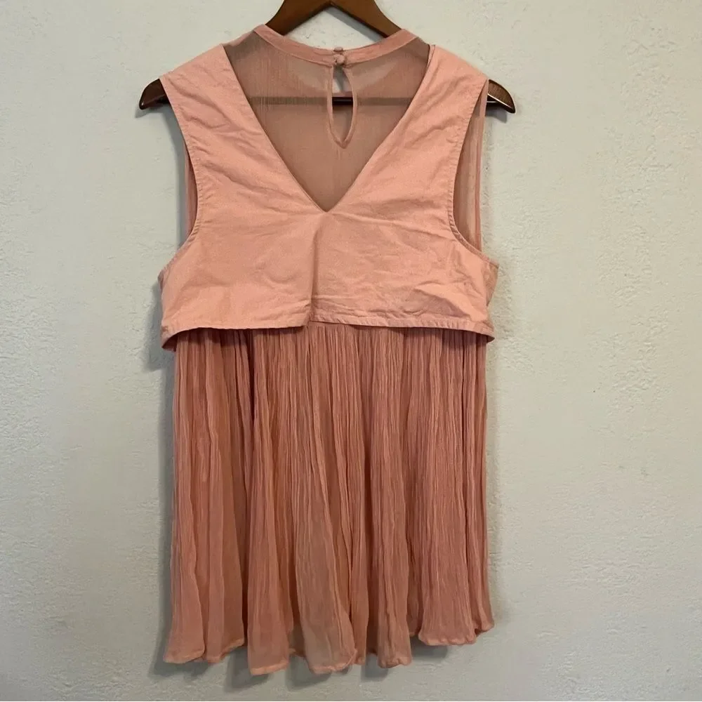 Free People Rose Pink Sleeveless Top